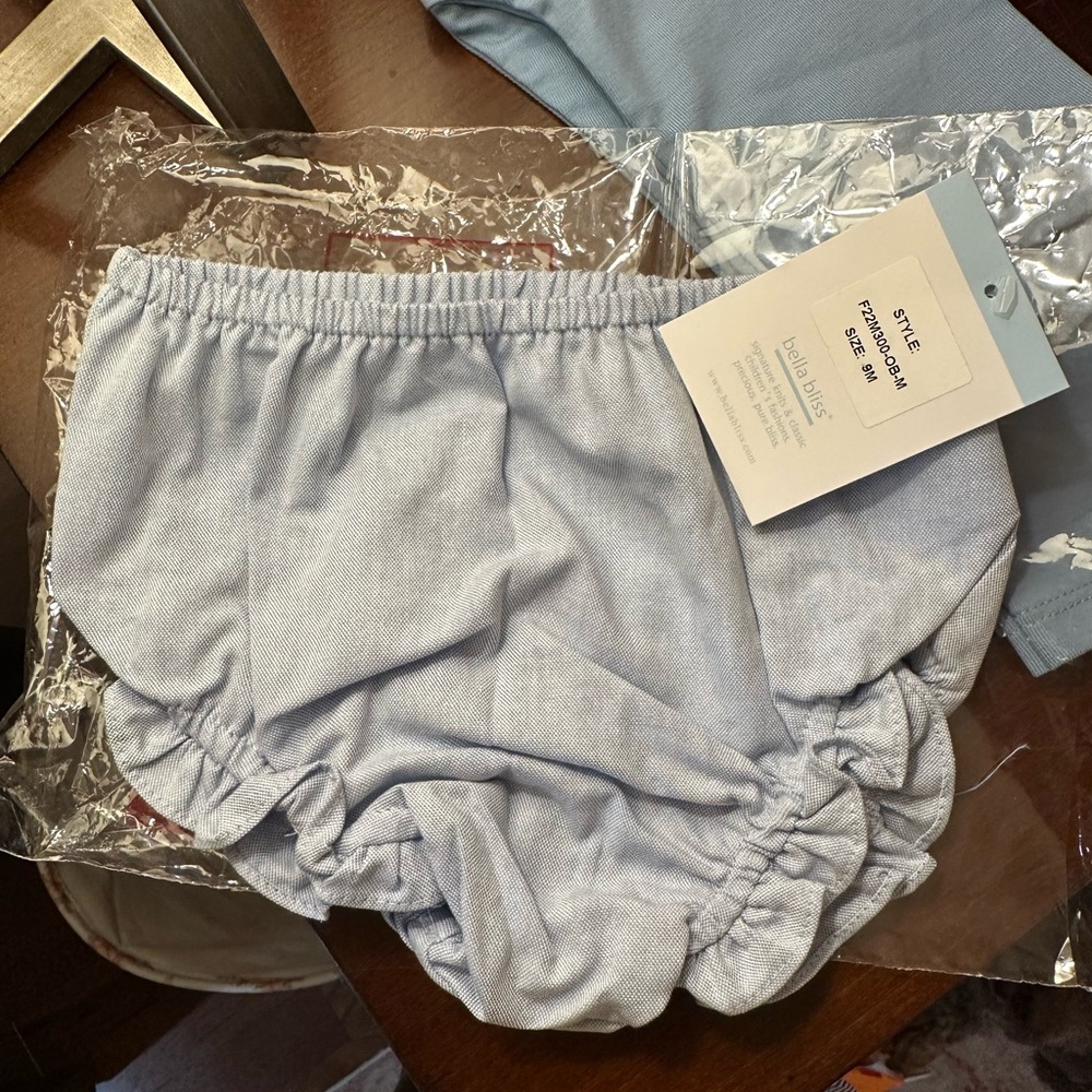 Light Blue Baby Bloomers